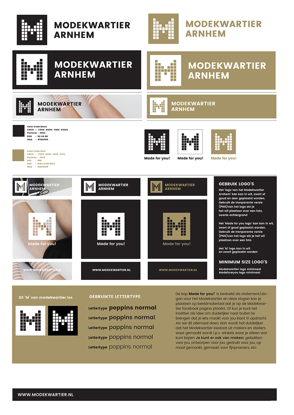 Typografisch systeem Modekwartier